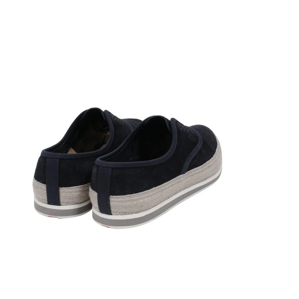 Prada Mens Espadrille Sneakers US8.5 UK7.5 Blue Grey Suede Slip On St Tropez - Picture 7 of 11